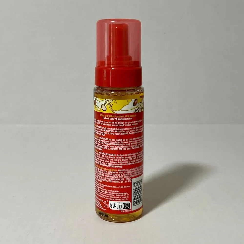 Creme of Nature Argan Oil Style & Shine Foaming Mousse, 7 fl oz